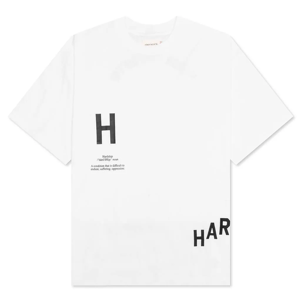 Hardship S/S Tee - White