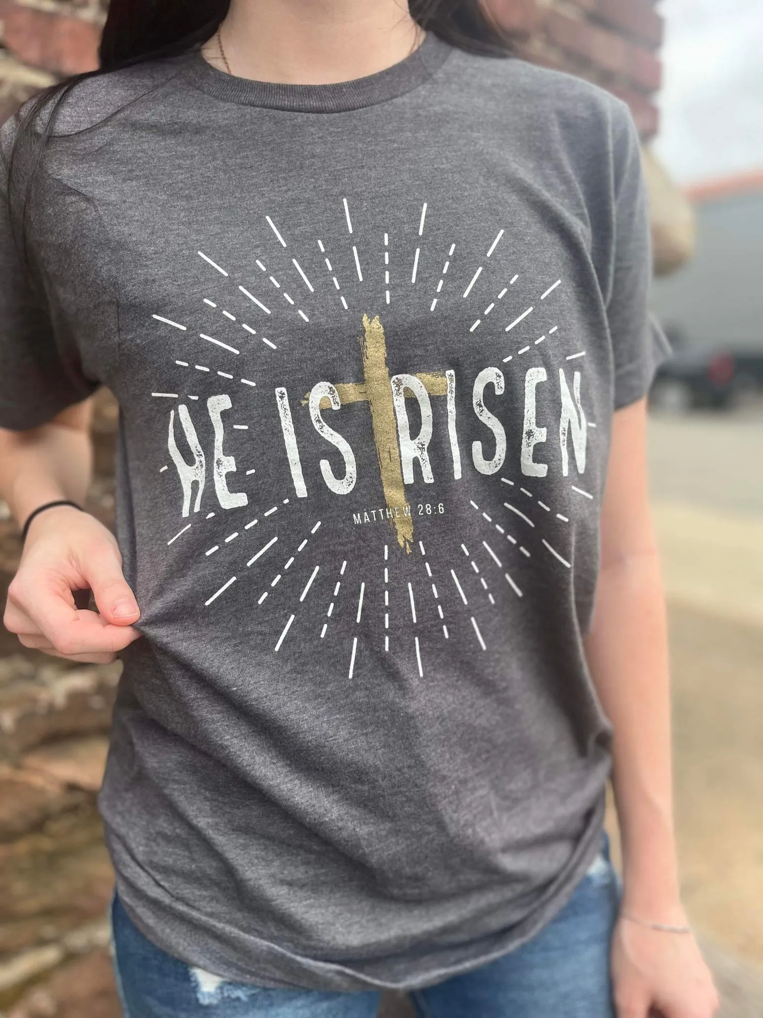 He Is Risen Tee