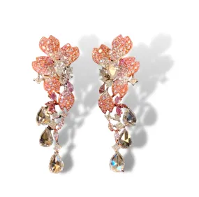 HIBISCUS 6 Carat Fancy Pink Diamond Earrings GIA Certified