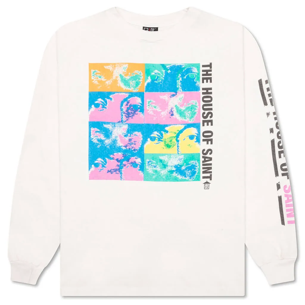 House Saint L/S Tee - White