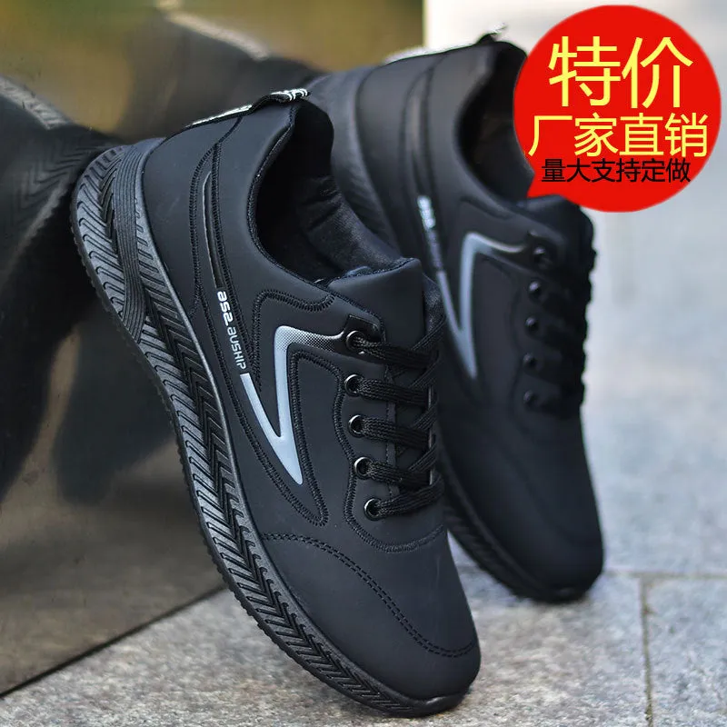 INSTOCK- Men's shoes, autumn and winter waterproof leather shoes,