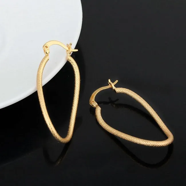 Irregular Style High Quality Big Hoop Earrings - 2 Colors