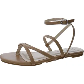 Journee Collection Womens Faux Leather Thong Strappy Sandals