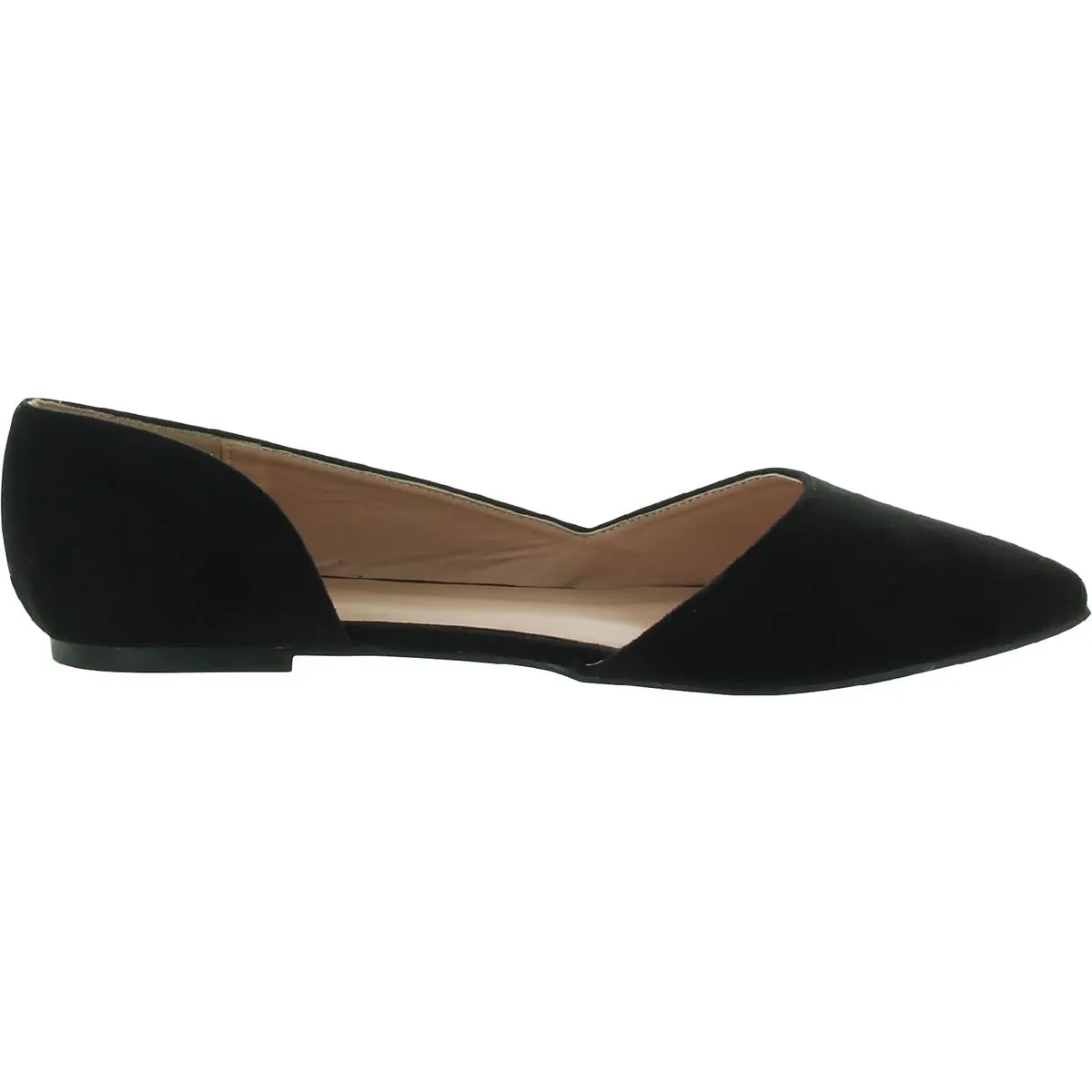 Journee Collection Womens Suede Slip-On D'Orsay