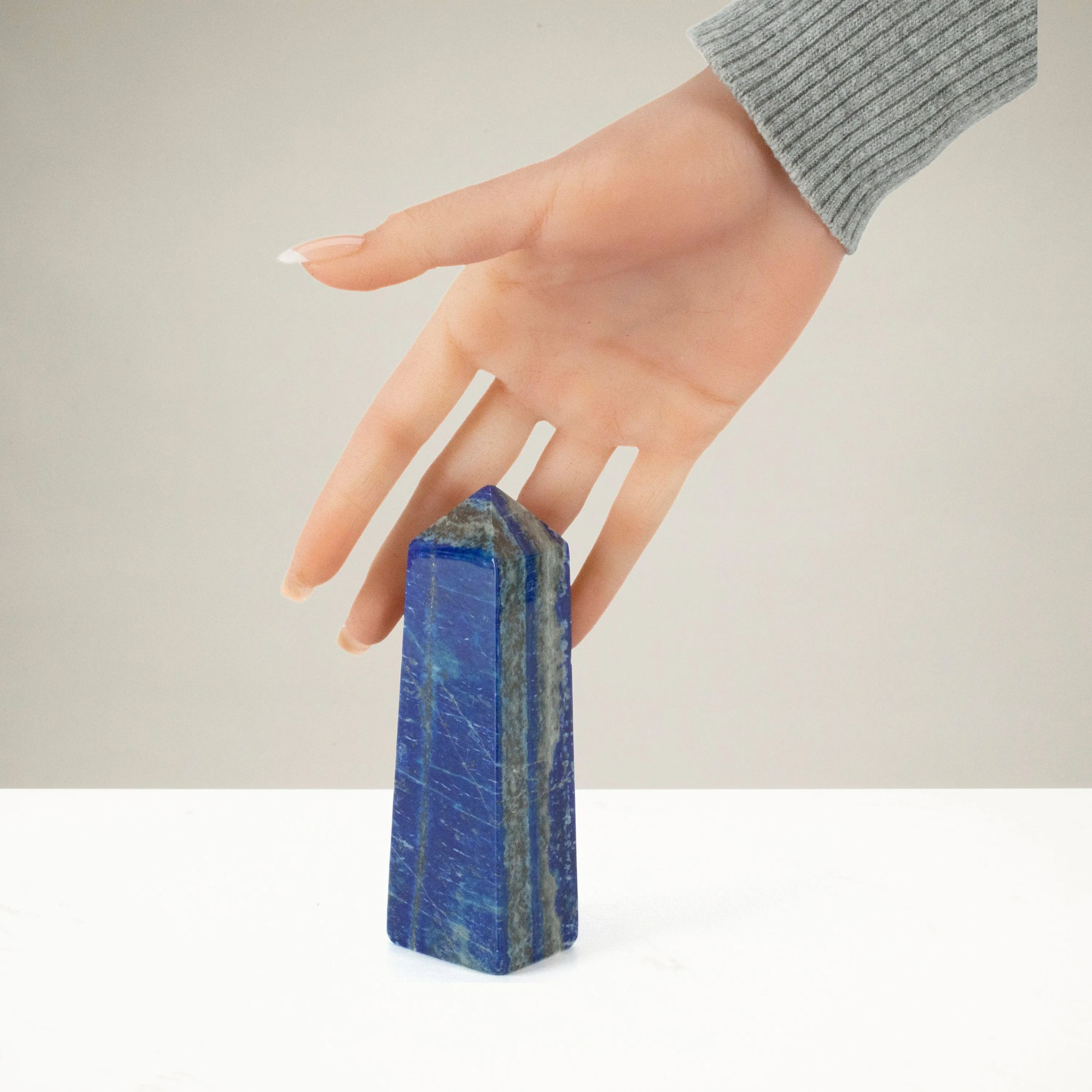 Lapis Lazuli Polished Obelisk from Afghanistan - 5 / 346 grams