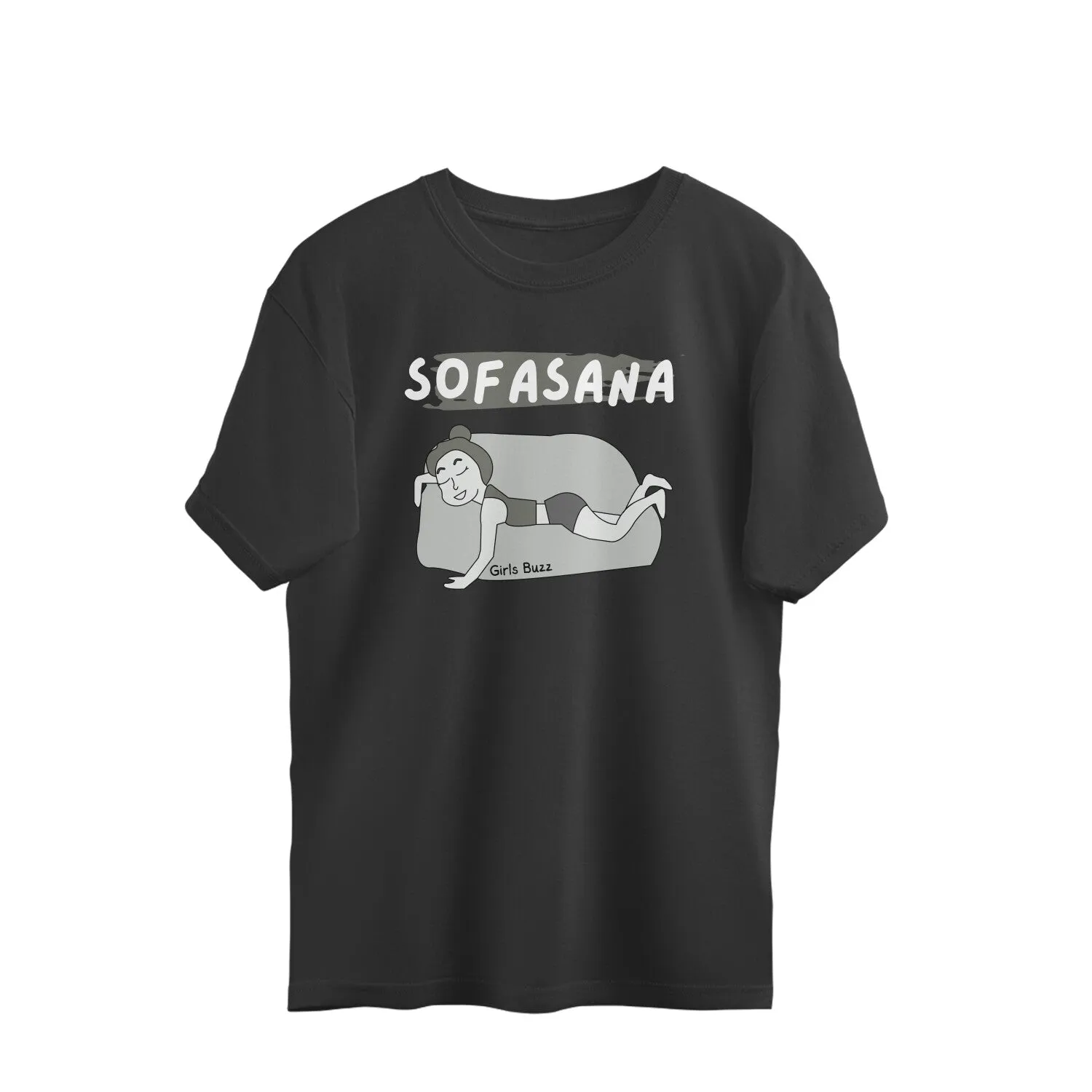 Lazy Sofasana Oversized Yoga Tee