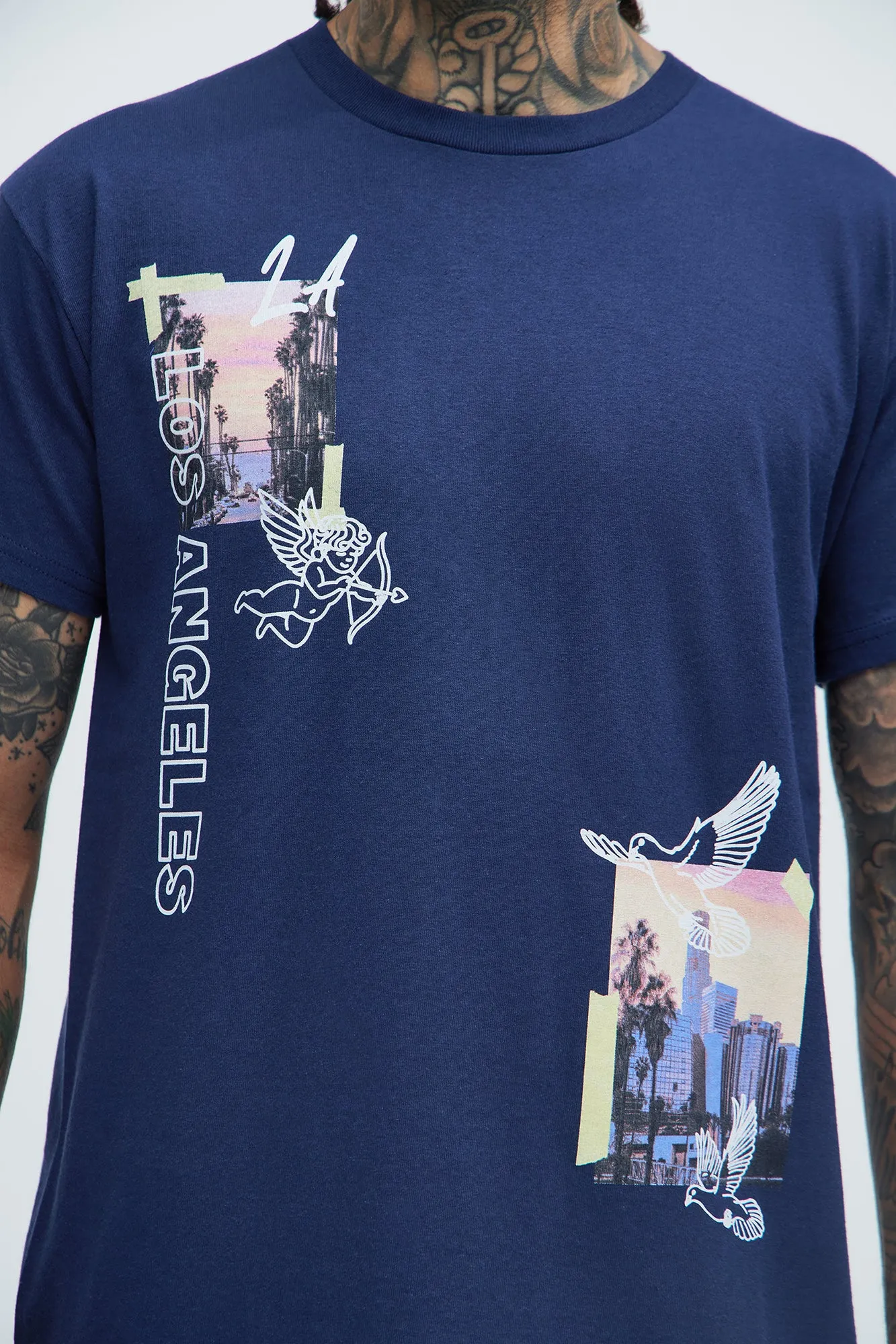 Los Angeles With Love Short Sleeve - Navy