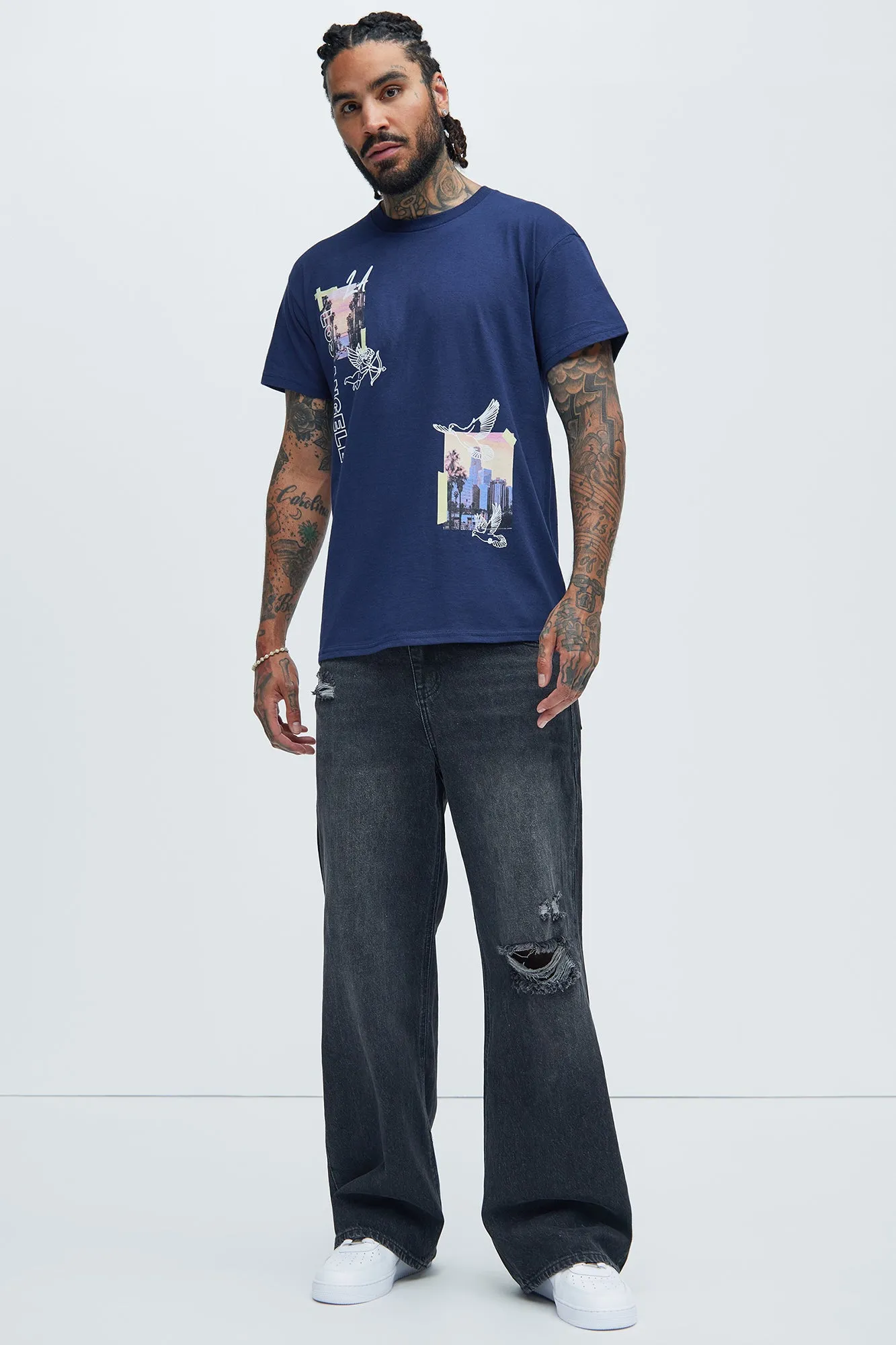 Los Angeles With Love Short Sleeve - Navy