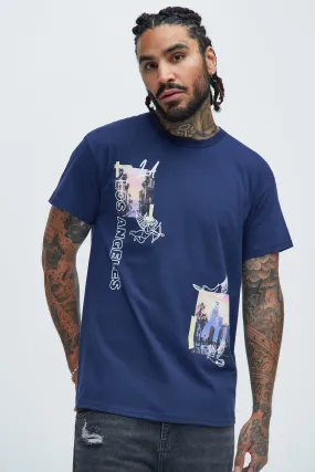 Los Angeles With Love Short Sleeve - Navy