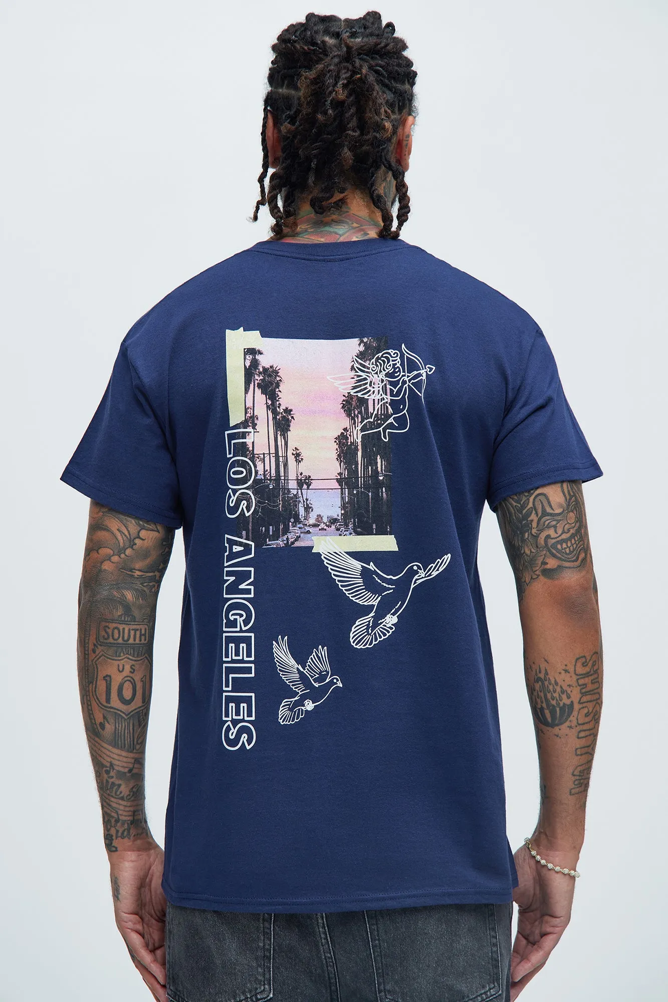 Los Angeles With Love Short Sleeve - Navy