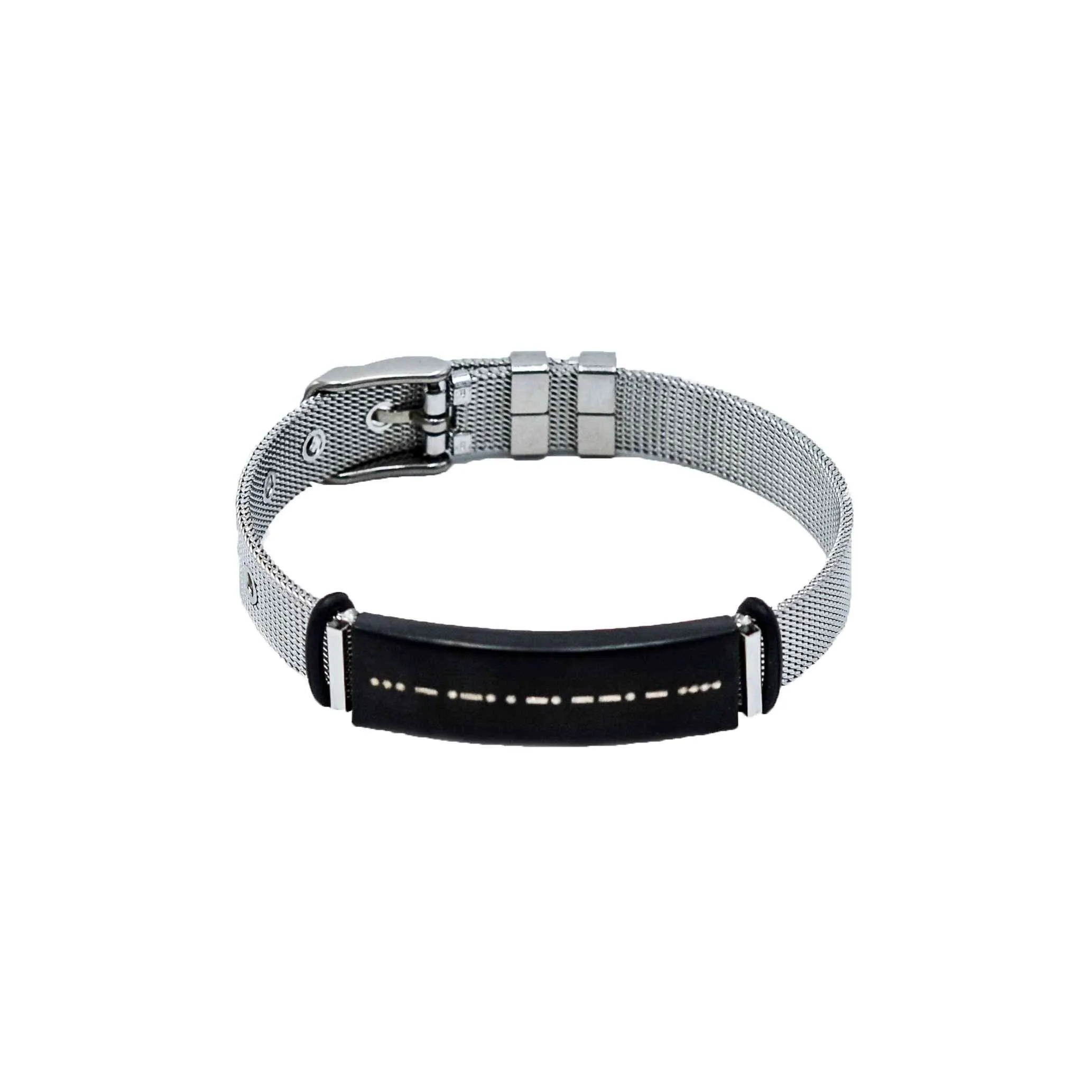 LUIS - ENGRAVED MORSE CODE BRACELET