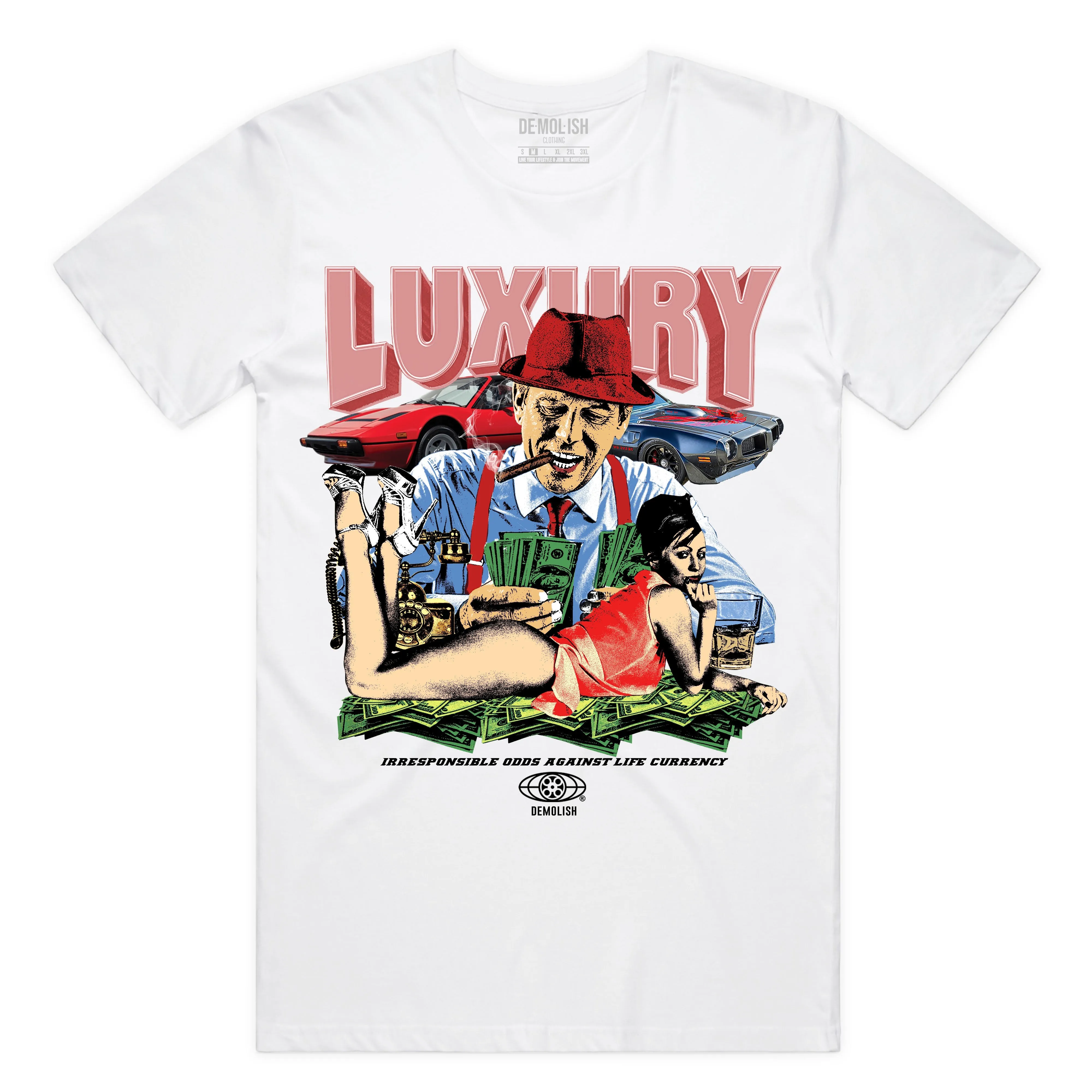 Luxury Dealer Tee (Wte/Multi) /D14