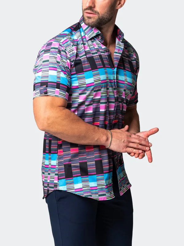 Maceoo Stretch Short-Sleeve Shirt | Galileo Visible Multi