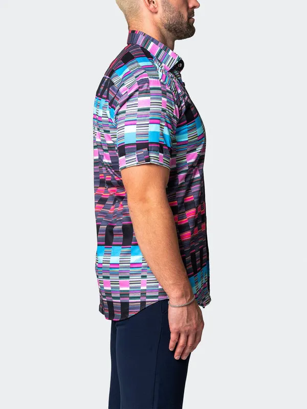 Maceoo Stretch Short-Sleeve Shirt | Galileo Visible Multi