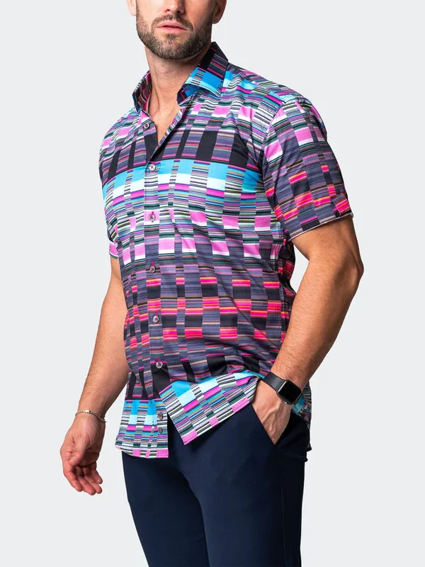 Maceoo Stretch Short-Sleeve Shirt | Galileo Visible Multi