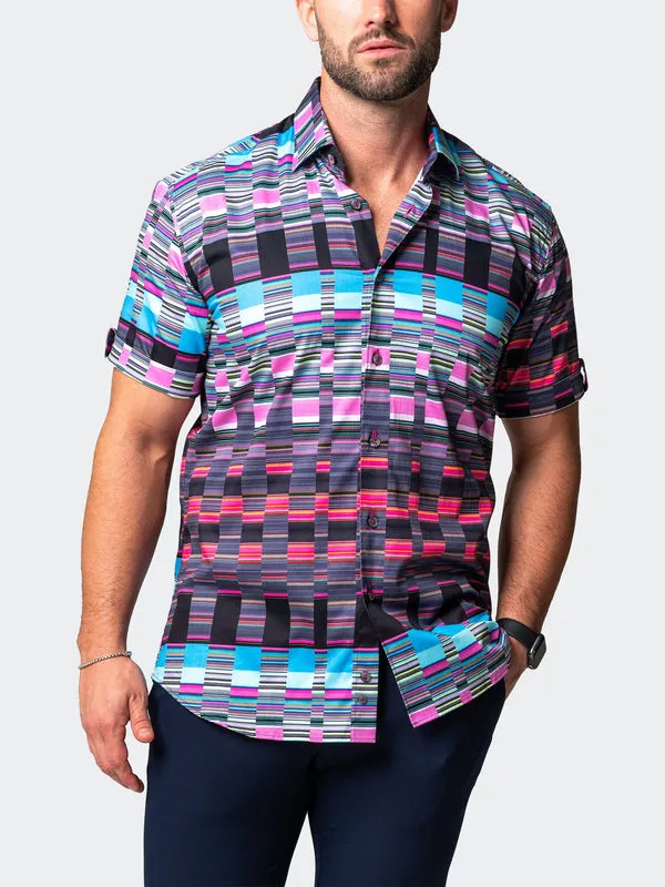 Maceoo Stretch Short-Sleeve Shirt | Galileo Visible Multi