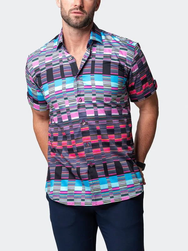 Maceoo Stretch Short-Sleeve Shirt | Galileo Visible Multi