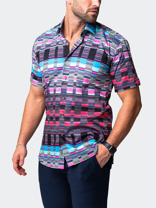 Maceoo Stretch Short-Sleeve Shirt | Galileo Visible Multi