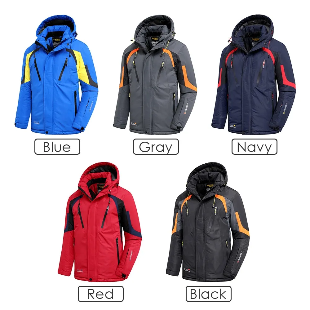 Men Hooded Winter Snow Parkas