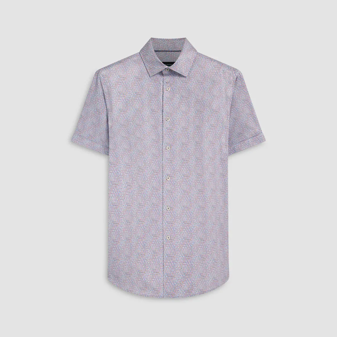 Men's Bugatchi | Miles Honeycomb Print  OoohCotton® | Navy