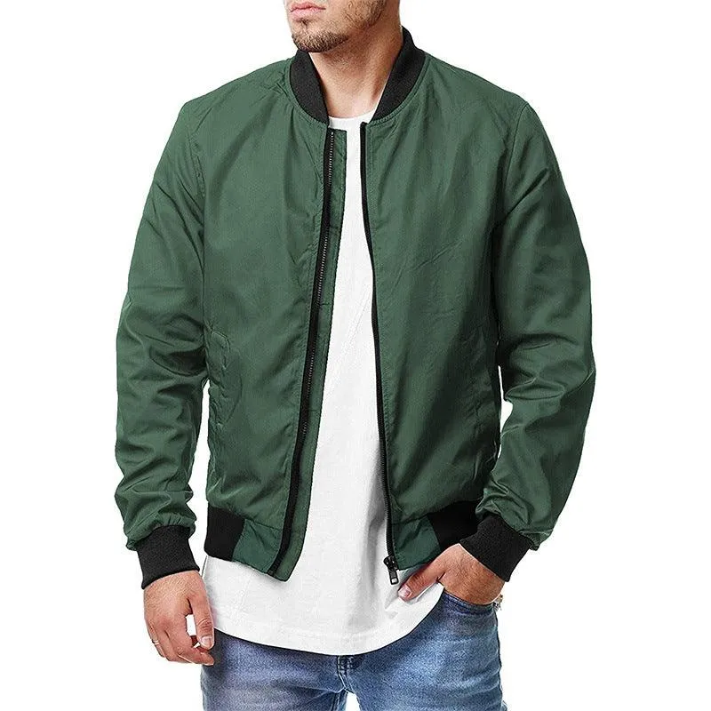 Men's Pilot Jacket Spring Autumn Casual Fashion Large Men's Zipper Jacket