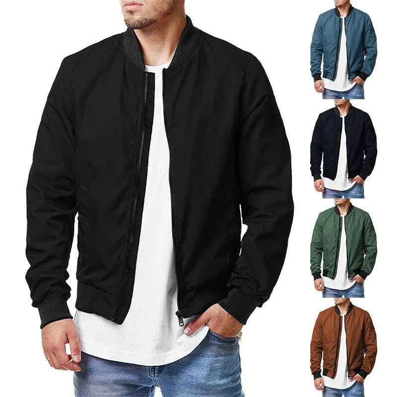 Men's Pilot Jacket Spring Autumn Casual Fashion Large Men's Zipper Jacket