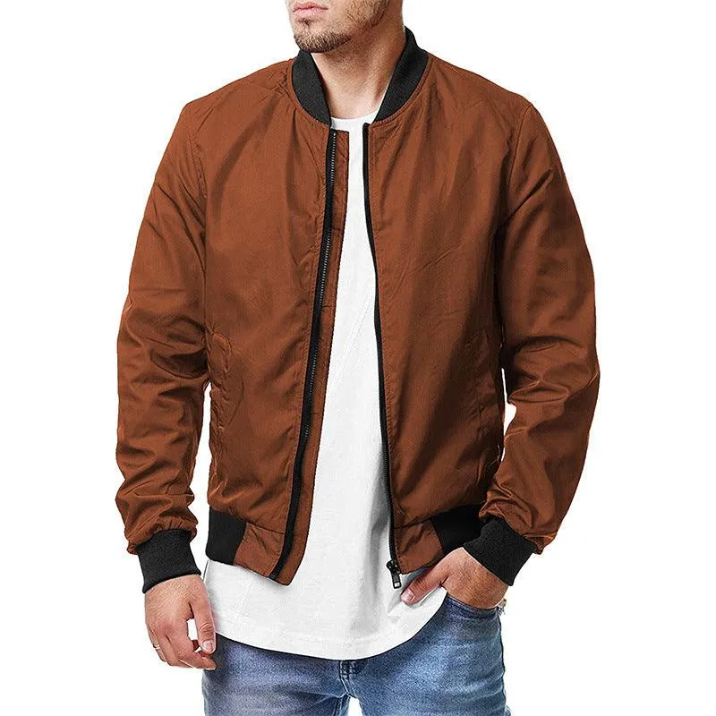 Men's Pilot Jacket Spring Autumn Casual Fashion Large Men's Zipper Jacket