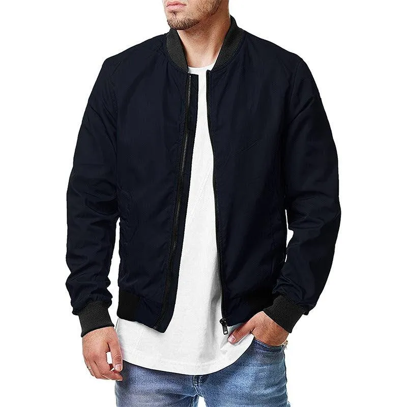 Men's Pilot Jacket Spring Autumn Casual Fashion Large Men's Zipper Jacket