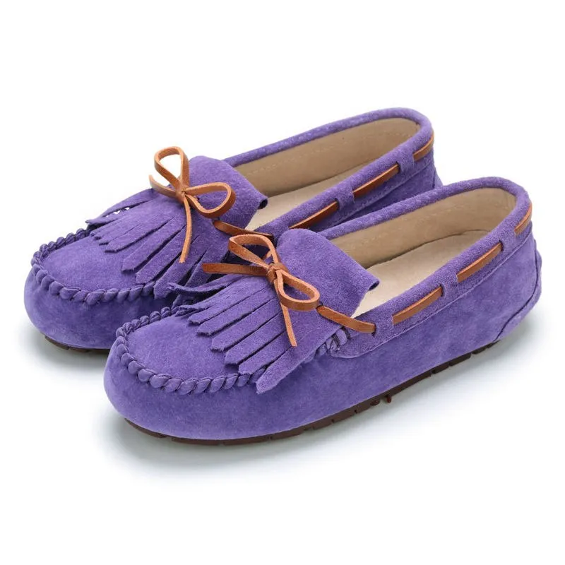 MIYAGINA Leather Women Loafers Handmade Moccasin Driving Shoe