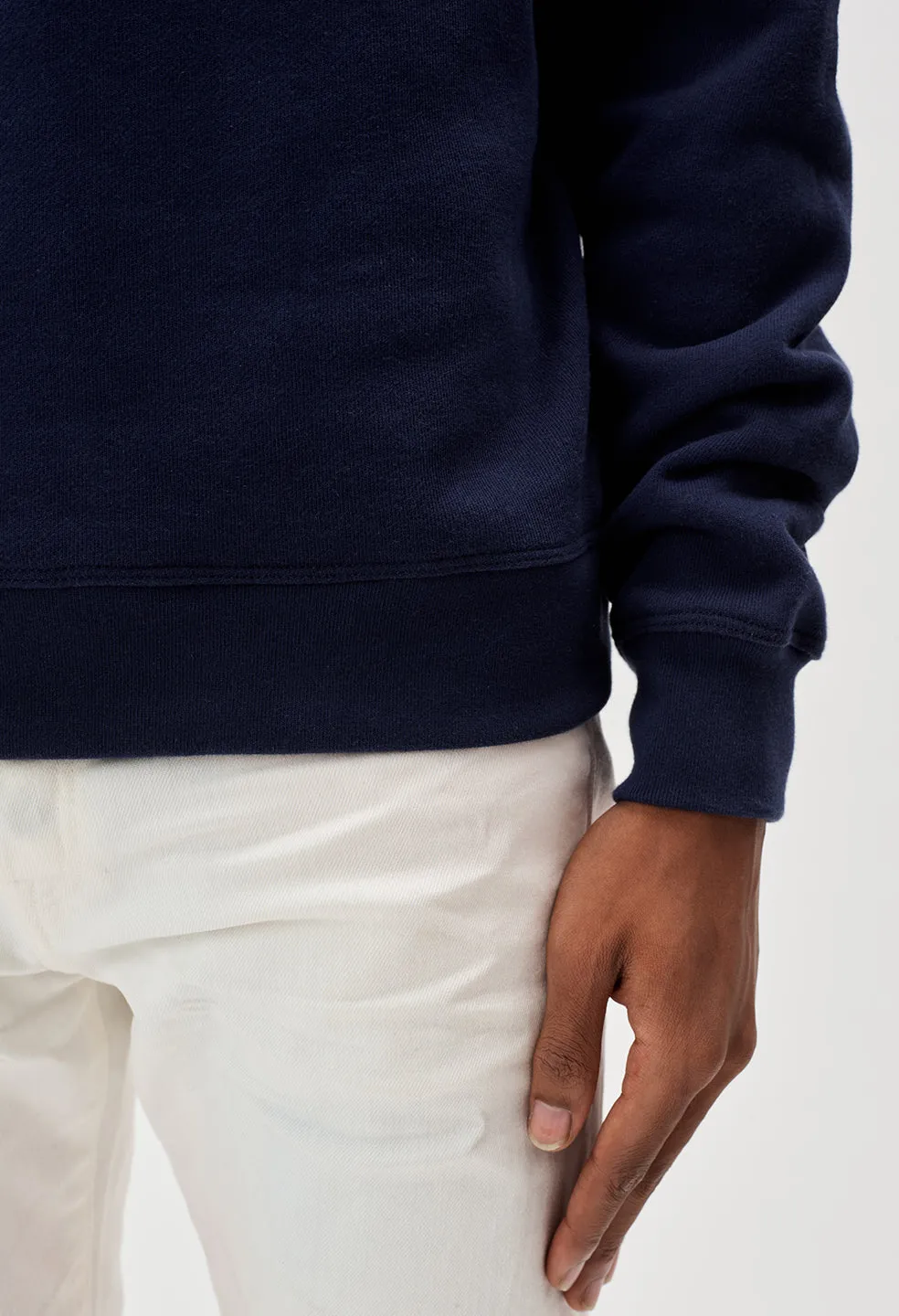 Oversized Crewneck Pullover / Navy