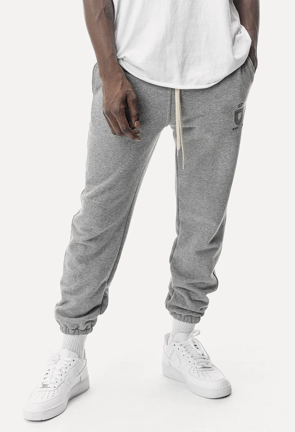 Oversized Sweatpants / Dark Grey Crest