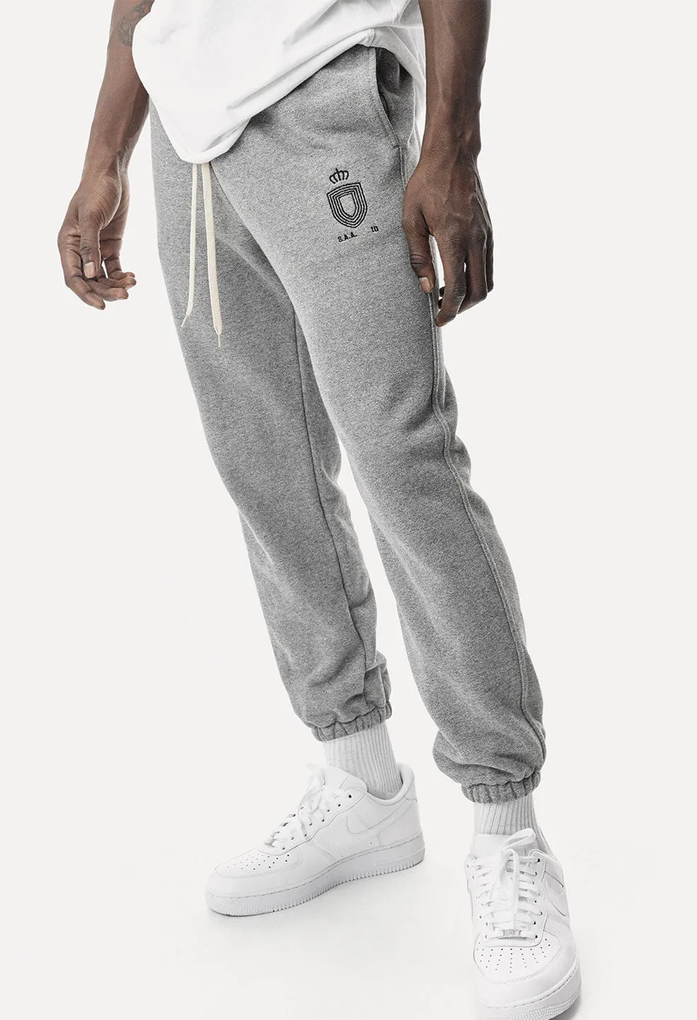 Oversized Sweatpants / Dark Grey Crest