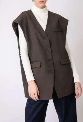 Oversized Wool Vest