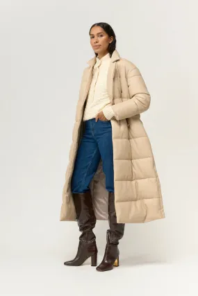 Pieszak Jules Faux Down Jacket in Chalk Beige