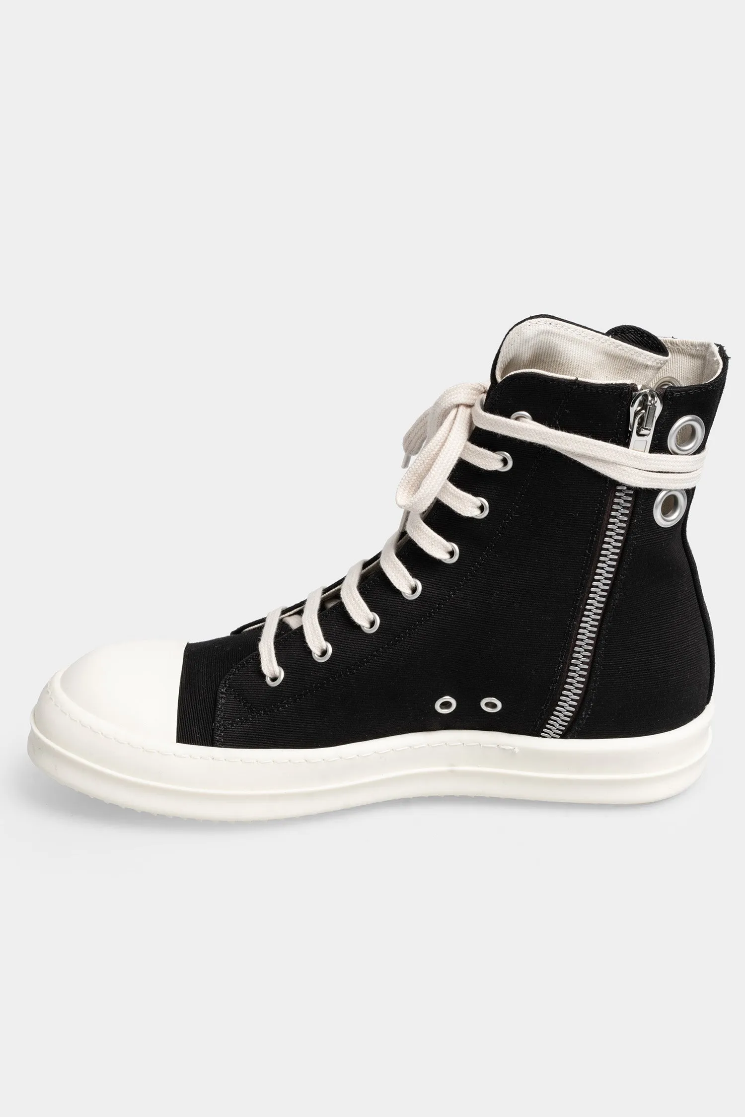 Ramones eyelet sneakers, Black/Milk