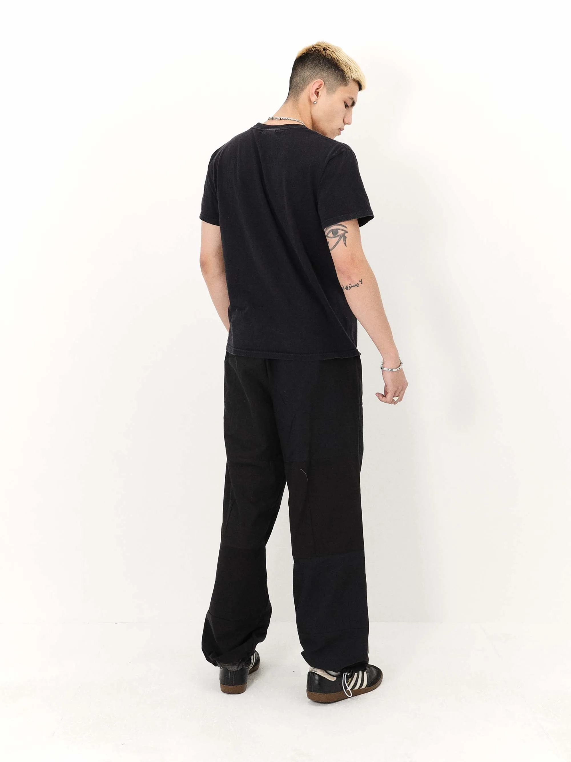 Remade Unisex Parachute Pant Black