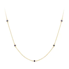 RION x Buddha Jewelry Insight Necklace - Blue Sapphire