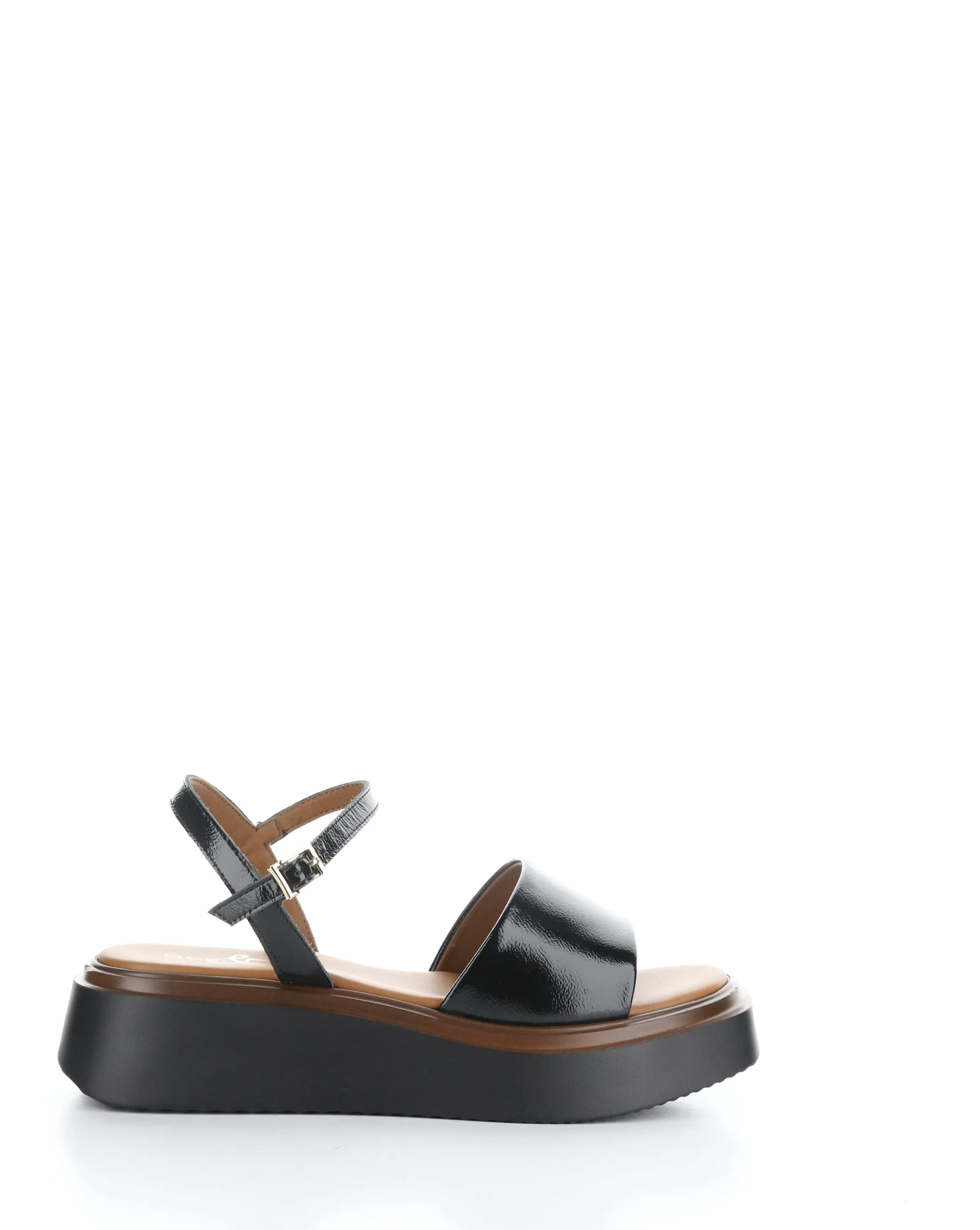 SHASTA BLACK Buckle Sandals