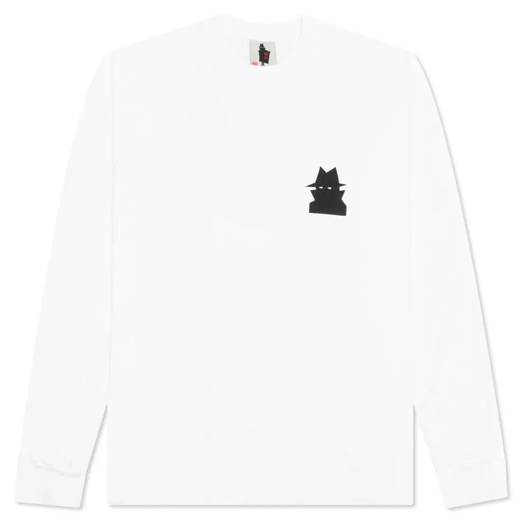 Shroomerang L/S Tee - White