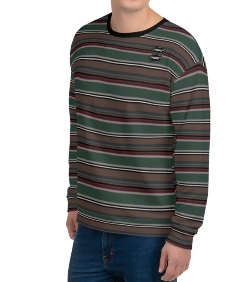 SKATE-EASY DAILY LOOSE FIT SWEATSHIRT - STRIPES