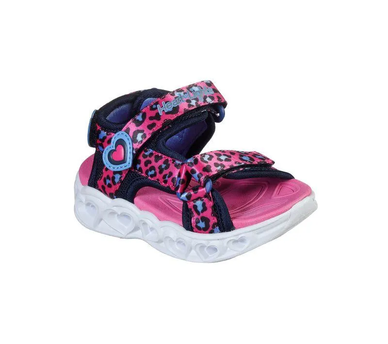 Skechers girl's sandal with lights Lights Heart Sandal Savvy Cat 302090N/HPBL pink-blue