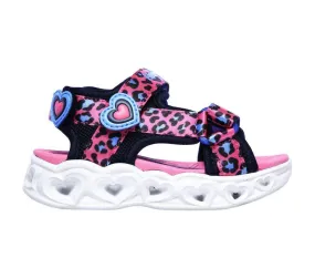 Skechers girl's sandal with lights Lights Heart Sandal Savvy Cat 302090N/HPBL pink-blue