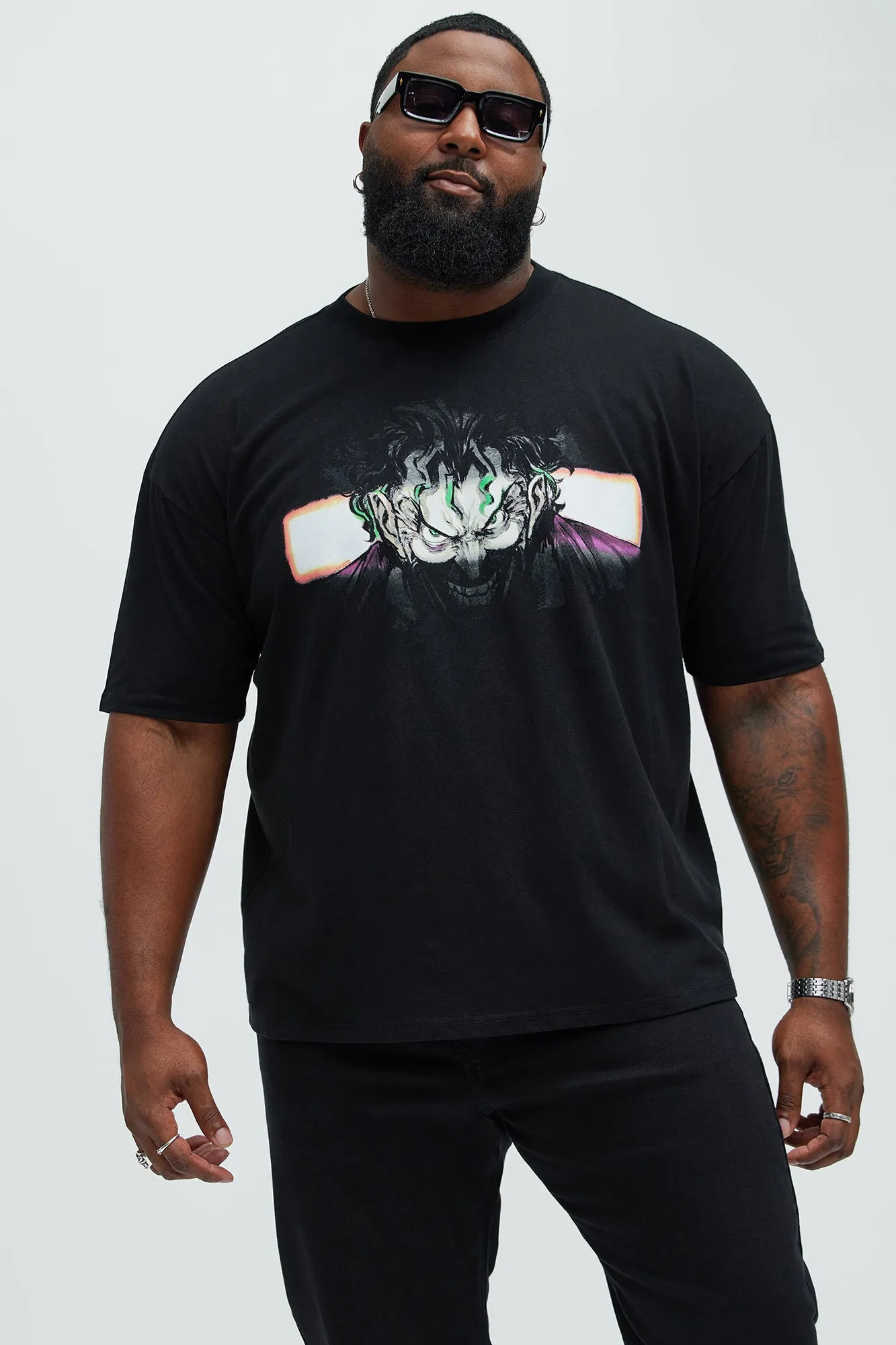 The Joker I See You Oversize Short Sleeve Tee - Black