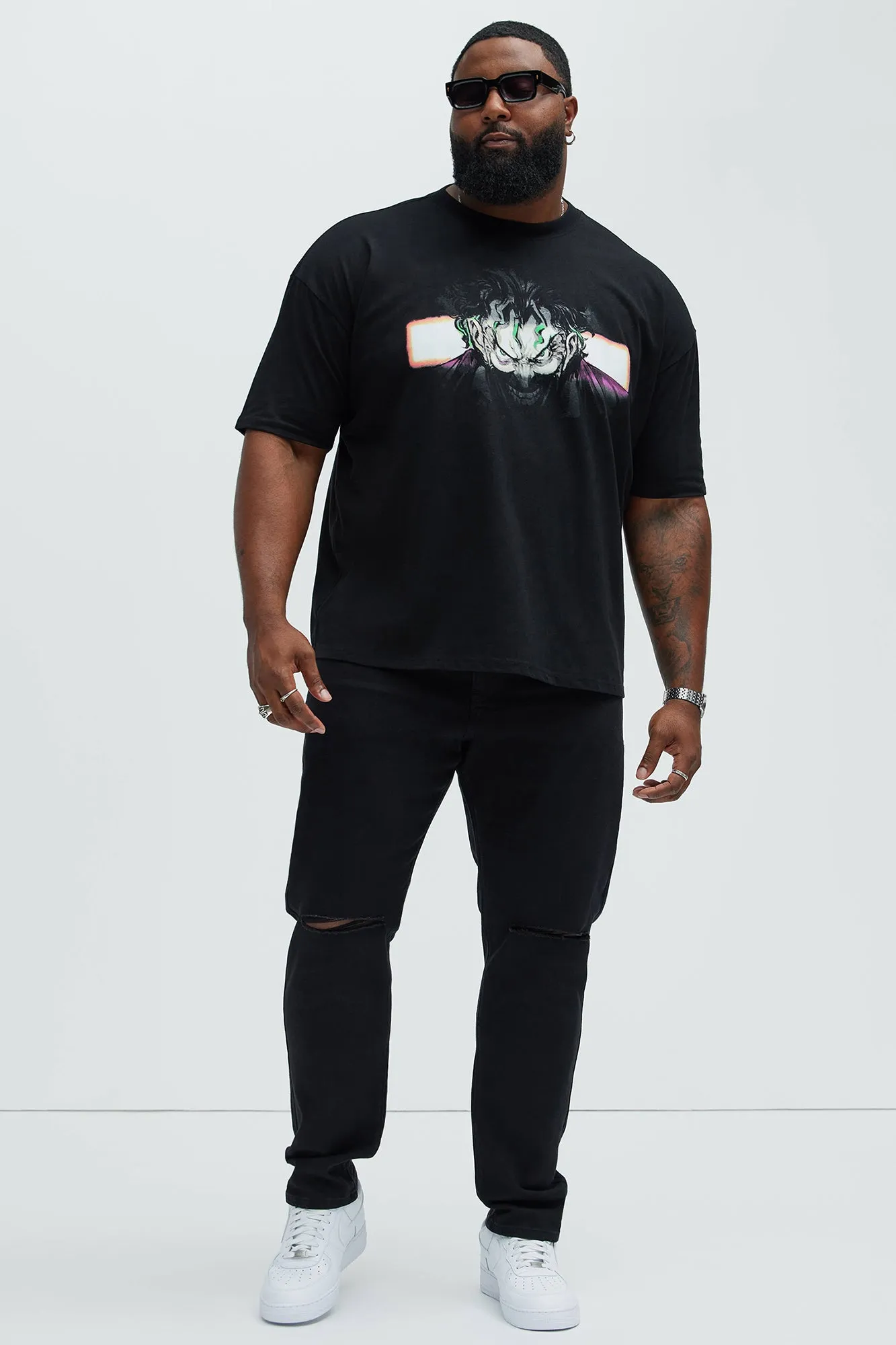 The Joker I See You Oversize Short Sleeve Tee - Black