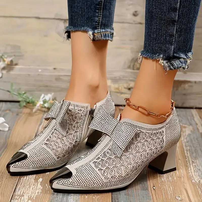 Trendy Crystal High Heel Women's Fashion Shoe 616