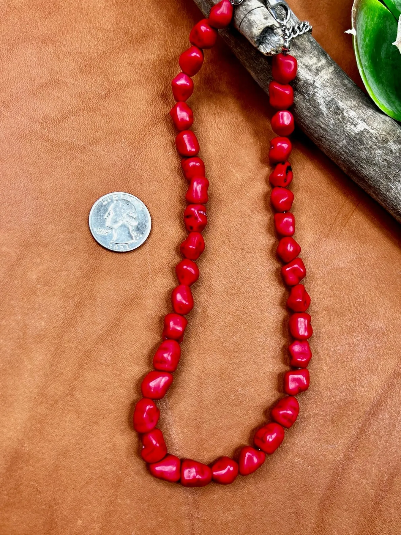 TTT Stanton Red Natural Stone Necklace