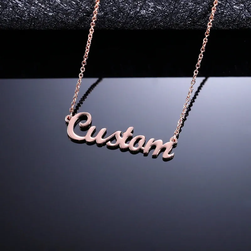 Unique Touch With Embroidered Name Exquisite Necklace