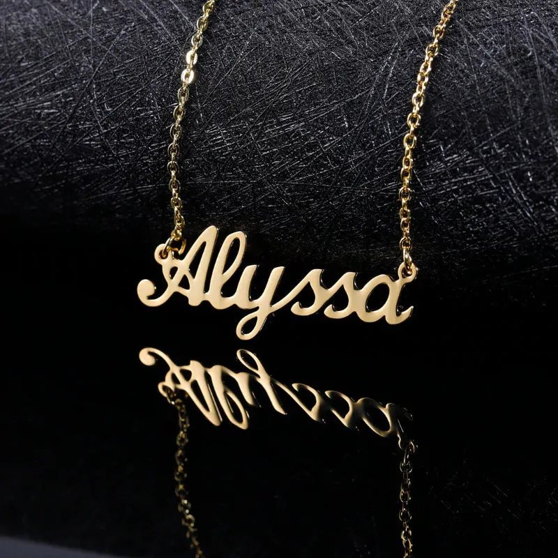 Unique Touch With Embroidered Name Exquisite Necklace