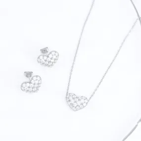 Valentina Pave Heart Set