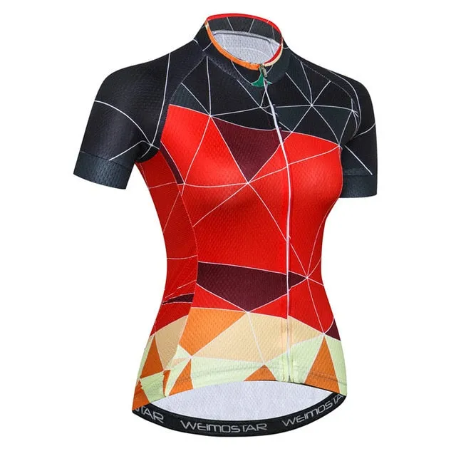 Weimostar 2018 Bike Team Cycling Jersey Women Summer Short Sleeve Bicycle Clothing Ropa Ciclismo Quick Dry MTB BiKE Jersey Shirt